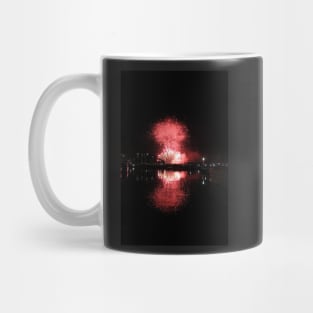 Winter Solstice fireworks, Hobart, Tasmania Mug